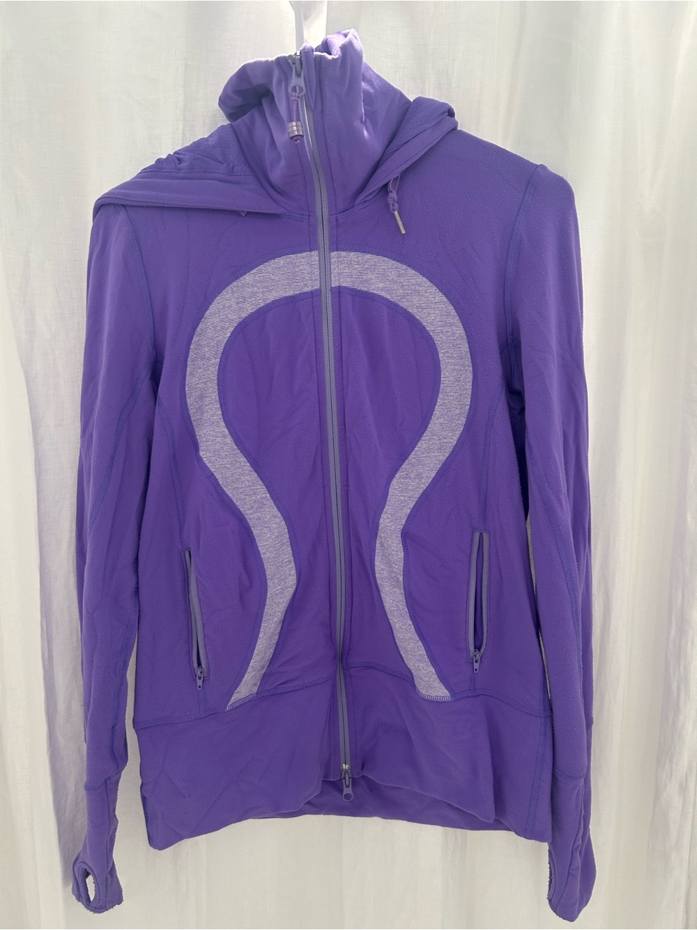 lululemon purple zip-up hoodie (size 8-10)